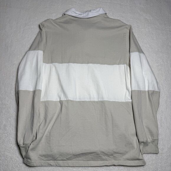 Yale University Mens Medium Long Sleeve Rugby Shirt Collared Academia College - Picture 5 of 7